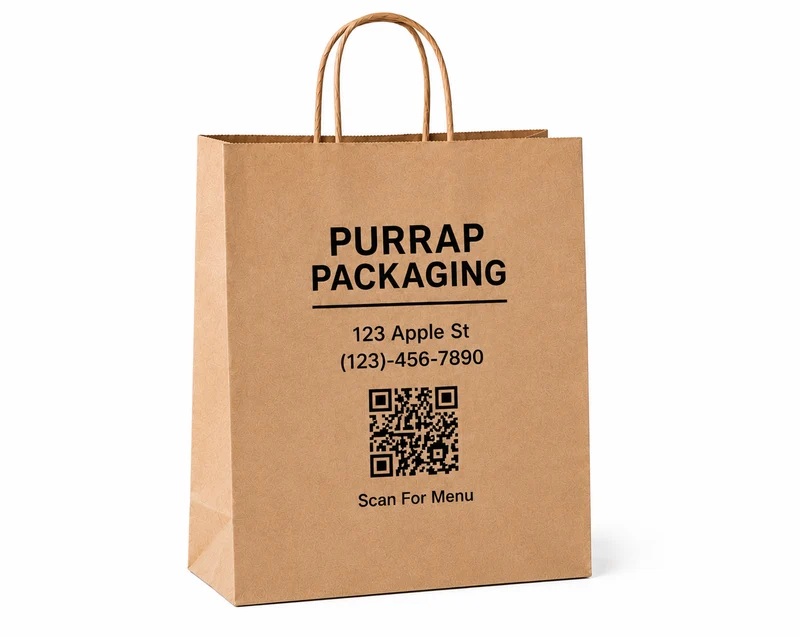 Kraft Shopping Bags with Handles